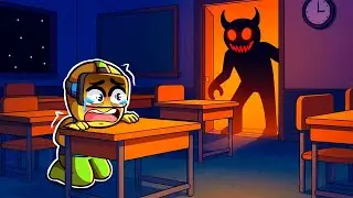 SURVIVE A NIGHT AT MONSTER SCHOOL on Roblox