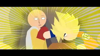 One punch man vs Goku in sticknodes pro animation by {Stickman King} #sticknodespro