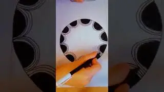 How to draw optical illusion drawing circle || maan art