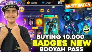 Buying 10,000 Badges In New Booyah Pass With 5 Lakh Diamonds 💎🤯 - सपना है अपना 😂 Free Fire Max
