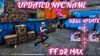 after ob35 update npc name config file || free fire or free fire max || new update esp name config