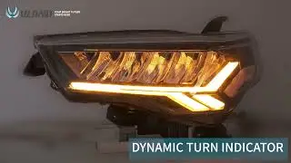 111034601  LED Reflector Headlights Front Lamps For 2014-2021 Toyota 4Runner Head Lamps