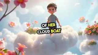 Soar with Luna: The Magical Silver Fox of the Cloud Kingdoms 🌈✨