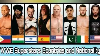 WWE Superstars Countries and Nationality