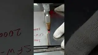 Лазерная Сварка нержавейки 3мм ручным лазерным аппаратом Raptor SFW-2000PRO. Подача проволоки 1,2мм