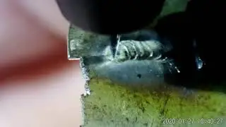 Сварка серебряных пластин 0,8 мм встык