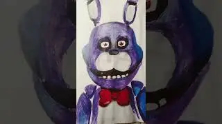 FNAF Bonnie art #art #shorts #3dart #fnaf #fnafbonnie #bonnie #horrorgaming #game #gameart #fnaf1