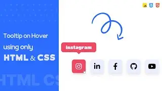 Tooltip on hover with only HTML and CSS