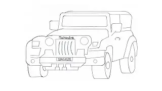 Drawing the Mahindra Thar: Step-by-Step Guide for Beginners