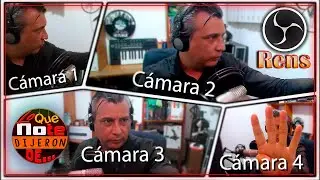 Multicámara en OBS con máscara de recorte irregular