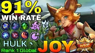 Joy 91% Win Rate Build! - Top 1 Global Joy by ʜᴜʟᴋ ˞ - Mobile Legends