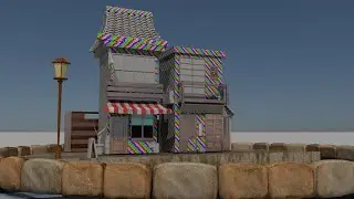 MAYA PRODUCTION BG MODELING PT 16|maya bg modeling tutorial |CARTOON HOUSE MODELING| unwrap