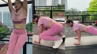 Hesti, even though she already has several children, remains slim and beautiful.