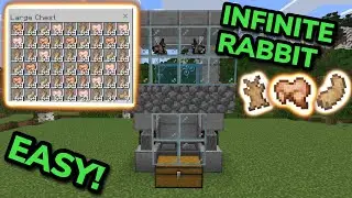 EASIEST 1.21 RABBIT FARM TUTORIAL in Minecraft Bedrock (MCPE/Xbox/PS/Switch/PC)