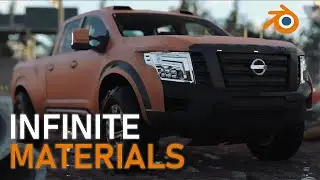 Blender Easy Procedural materials | Sanctus library add-on review and tutorial