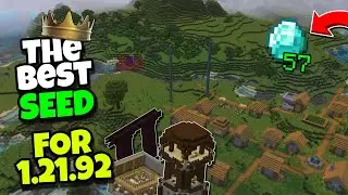 [OP Seed] Minecraft 1.21.92 Bedrock & PE | 57 Diamonds Near Spawn! | Best Minecraft 1.21 Seed🔥