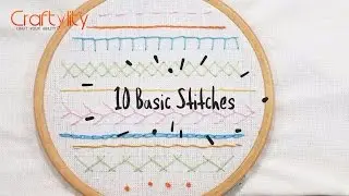 DIY Hand Embroidery Stitches Tutorial for Beginners | Learn 10 Simple Hand Embroidery Stitches Ideas