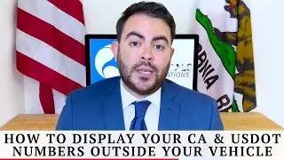 USDOT (DOT) & CHP CA Number Decal Sticker Regulations & Recommendations | CHP CA & US DOT Lettering
