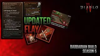 Diablo 4 🔥 Season 5 Update to THE BEST Flay Barbarian Bleed build 🩸 Deep Dive guide and Explanation❗