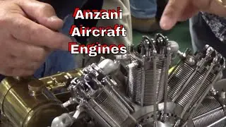 DuB-EnG: Anzani Aircraft Fan Engines 2, 3 and 9 Cylinder rotary 1/4 scale hand made working models