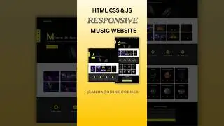 Responsive Music website | Html CSS and JavaScript 