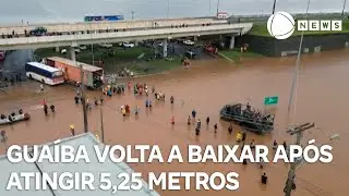 Nível do Guaíba volta a baixar após atingir 5,25 metros