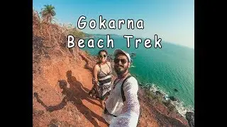 Gokarna Beach Trek I Kudle - OM - Half Moon - Paradise I Indian Couple on Budget I GoPro