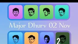 Major Dhurv Puzzle Code | 02 Nov daily Dhurv Combo for Major #binance