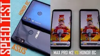 Asus Zenfone Max Pro M2 Vs Huawei Honor 8C Speed Test