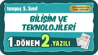5. Sınıf Bilişim Teknolojileri ve Yazılım 1. Dönem 2. Yazılıya Hazırlık 📑 