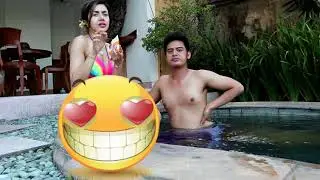 BARBIE KUMALASARI   Jeritan Hati Galih di private pool