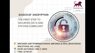 Webinar Basics of  Encryption