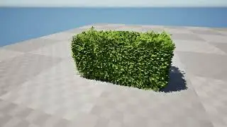 Procedural Bush 3d animation in unreal engine