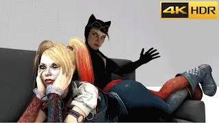 Catwoman & Harley Quinn All New Scenes & Missions in Batman Arkham City [4K 60FPS HDR]