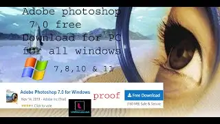 How to download adobe photoshop basic version for windows 7,8,10 and 11!?