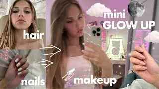 GLOW UP (mini)✨🪩крашу волосы+делаю ногти+макияж