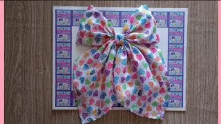 como hacer un moño de tela coquete #diy #tutorial