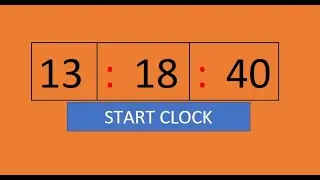 HOW TO CREATE DIGITAL CLOCK IN MS EXCEL