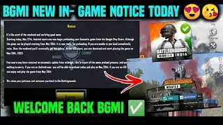 BGMI NEW NOTICE EXPLAINED  | BGMI NOT OPENING TODAY | BGMI LOGIN PROBLEM TODAY | HOW TO OPEN BGMI