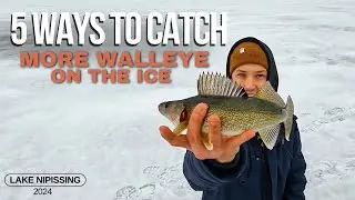 ICE FISHING for Walleye | 5 Beginner Tips