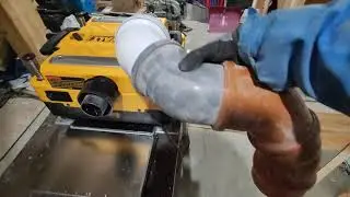 доработка dewalt 735 за 2 минуты. отводим стружку в мешок