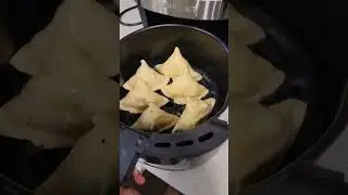 Trying samosa in air fryer 🤩