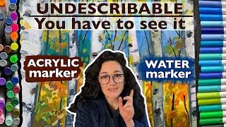Watch this: Water Based VS Acrylic Markers | Markers tutorial for beginners | Arrtx 60 review #arrtx
