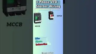 3 Phase VFD Motor Wiring Connection at Factory Industry 