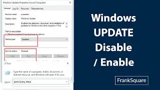 Windows update Disable or Automatic