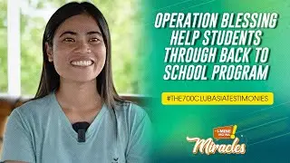 Operation Blessing Help Students Through Back to School Program | The 700 Club Asia Testimonies