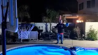 Steve Cofield's Basketball Hoop Protest