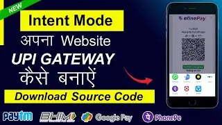 New Upi Payment Gateway Intigration Intent Modal and source code available  full tutorial