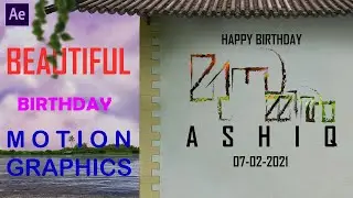Birthday motion graphics | Creative Tabu | After effects