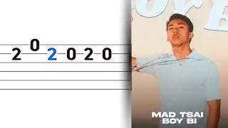 mad tsai - boy bi Guitar Tabs Tutorial